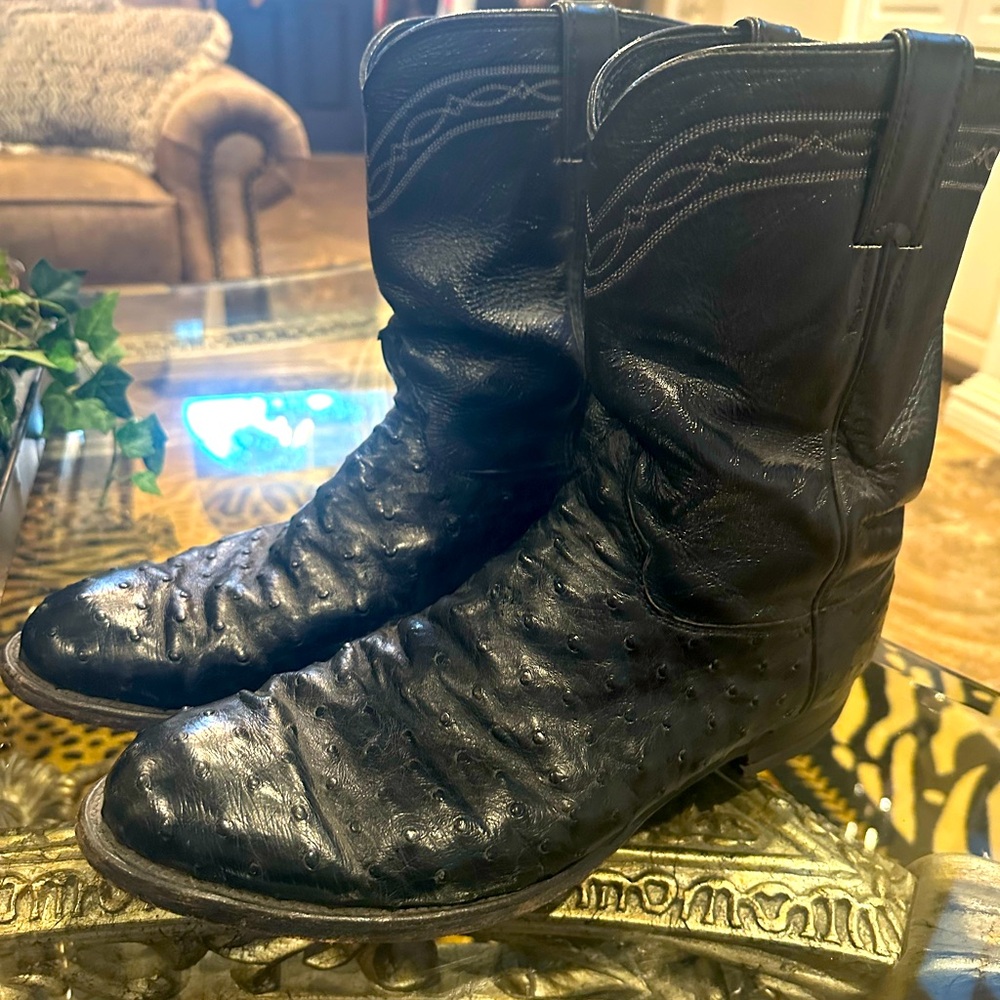 Men’s Justin Ostrich Boots